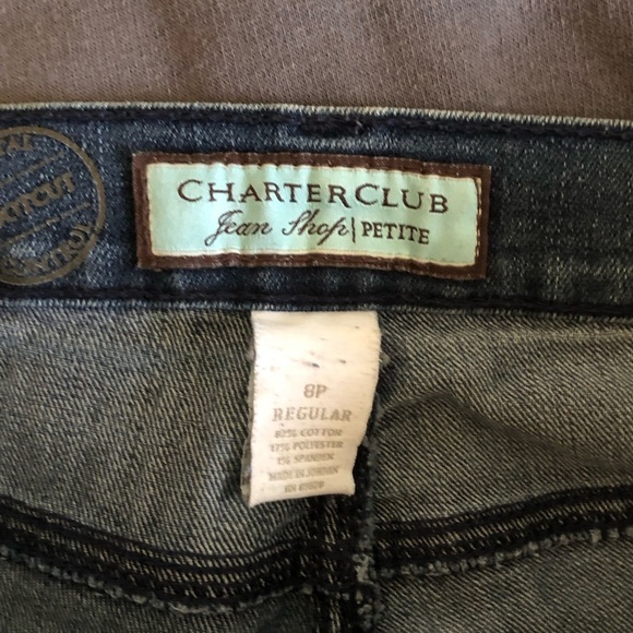Charter Club Jean Shop Regular Fit Blue Women's Jeans 8 Petite - Picture 8 of 9